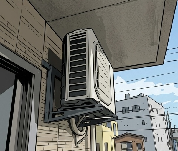 室外機壁面設置